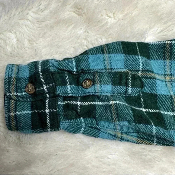 Carter’s Button Up Shirt Collared Plaid  Green & Black Size 4T - Picture 16 of 16